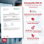 Ashwagandha Kapseln hochdosiert – 180 vegane Kapseln mit KSM-66®, 5 % Withanolide – Medical Beauty Cosmetics
