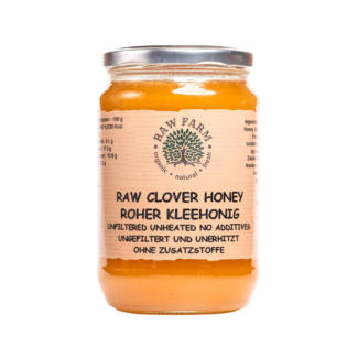 900 g Reiner Kleehonig Raw Farm