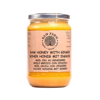 900 g Roher Wildblumenhonig mit Ingwer und Kurkuma Raw Farm