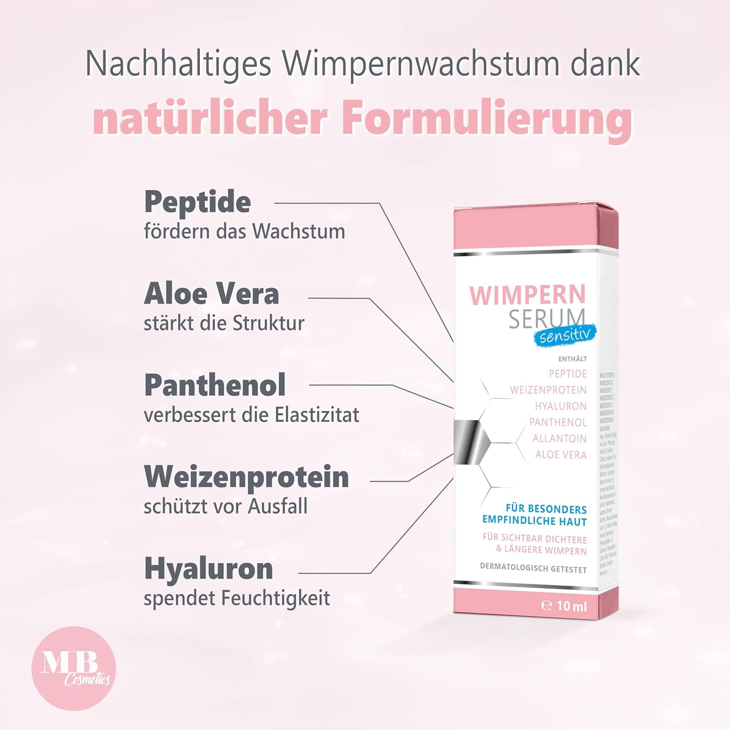 dfde76c07a411b74bce72475cefe6ca8.png Wimpernserum ohne Hormone Sensitiv & Vegan 10 ml – Natürliches Wimpernwachstumsserum mit Hyaluron – Medical Beauty Cosmetics