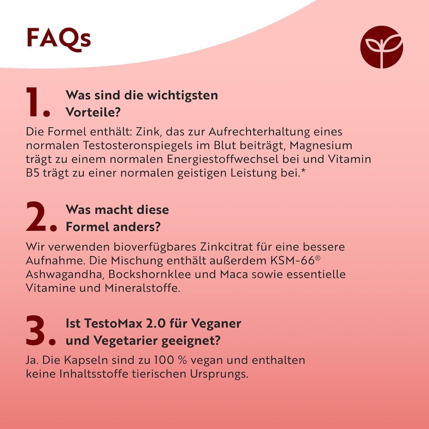 00c466c34b00833e5bd5e81cd153c746.jpg TESTOMAX 2.0 210 Kapseln für Männer – Mit 17 Aktiven Inhaltsstoffen – Langzeitformel – Nutravita