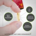 Lebertran 1000 mg 365 Kapseln – Hochwertiges Fischöl – Omega 3 mit EPA & DHA – 1 Jahresvorrat – Nutravita