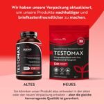 Testomax für Männer 120 Kapseln – Hochdosierter Testosteron-Booster Mit 13 Aktiven Inhaltsstoffen – Nutravita