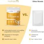 Vitamin D3 2000 I.E. 400 Tabletten – Hochdosiert – Vegetarisch – 1 Jahresvorrat – Nutravita
