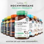 Bio Cultures Komplex 60 Kapseln – 40 Mrd. KBE Pro Tagesdosis – 15 Bakterienstämme – Veganes Probiotikum – Nutravita