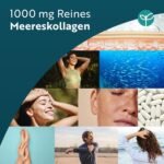 Kollagen Tabletten 120 Tabletten – 1200 mg Reines Marines Kollagen – Hydrolysat Typ I – 2 Monatsvorrat – Nutravita