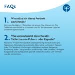 Creatin Monohydrat 3000mg 300 Tabletten – Hochdosierte Creatin-Tabletten für Kraft & Leistung – 100 Tage Vorrat – Nutravita