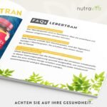 Lebertran 1000 mg 365 Kapseln – Hochwertiges Fischöl – Omega 3 mit EPA & DHA – 1 Jahresvorrat – Nutravita