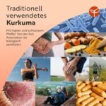 Bio Kurkuma Curcumin 1440 mg mit Schwarzem Pfeffer & Ingwer – 180 Vegane Kurkuma-Kapseln – Hochdosiert