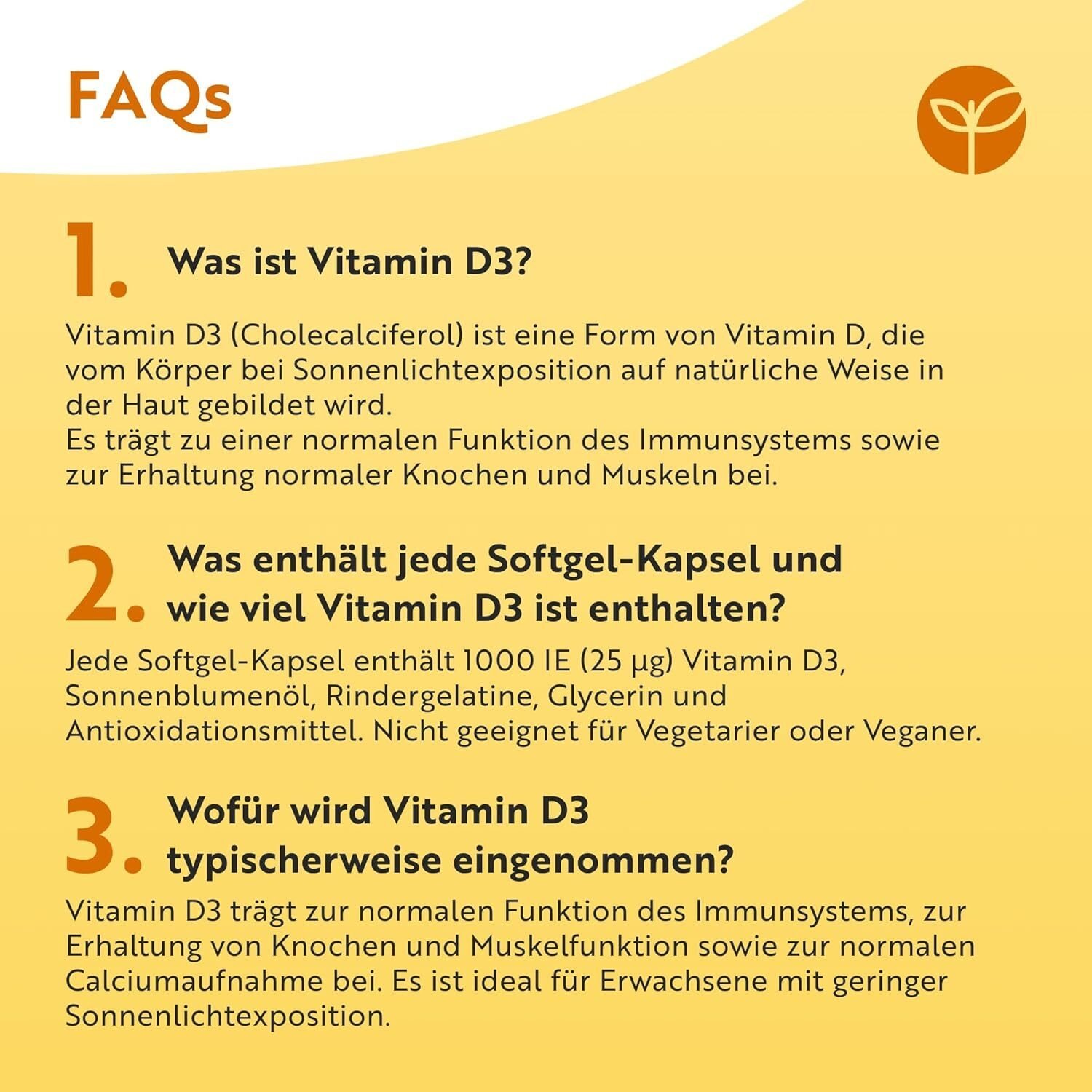 Vitamin D3 1000 I.E. 365 Kapseln – Unterstützung für Knochen, Muskeln & Immunsystem – Made in Germany – Nutravita