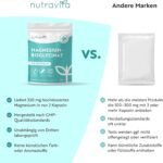 Magnesium Bisglycinat 60 Kapseln – 320 mg Elementares Magnesium – Hochdosiert – Vegan – Nutravita