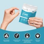 Zink Tabletten 25mg – 400 Vegane Tabletten Hochdosiert – Ohne Zusatzstoffe – Nutravita