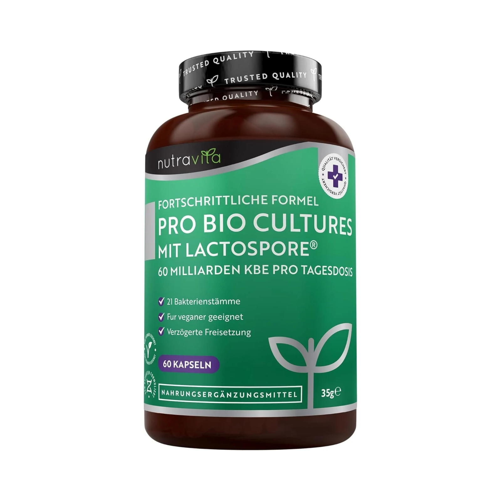 Probiotika 60 Milliarden KBE 21 Kulturen 60 Kapseln