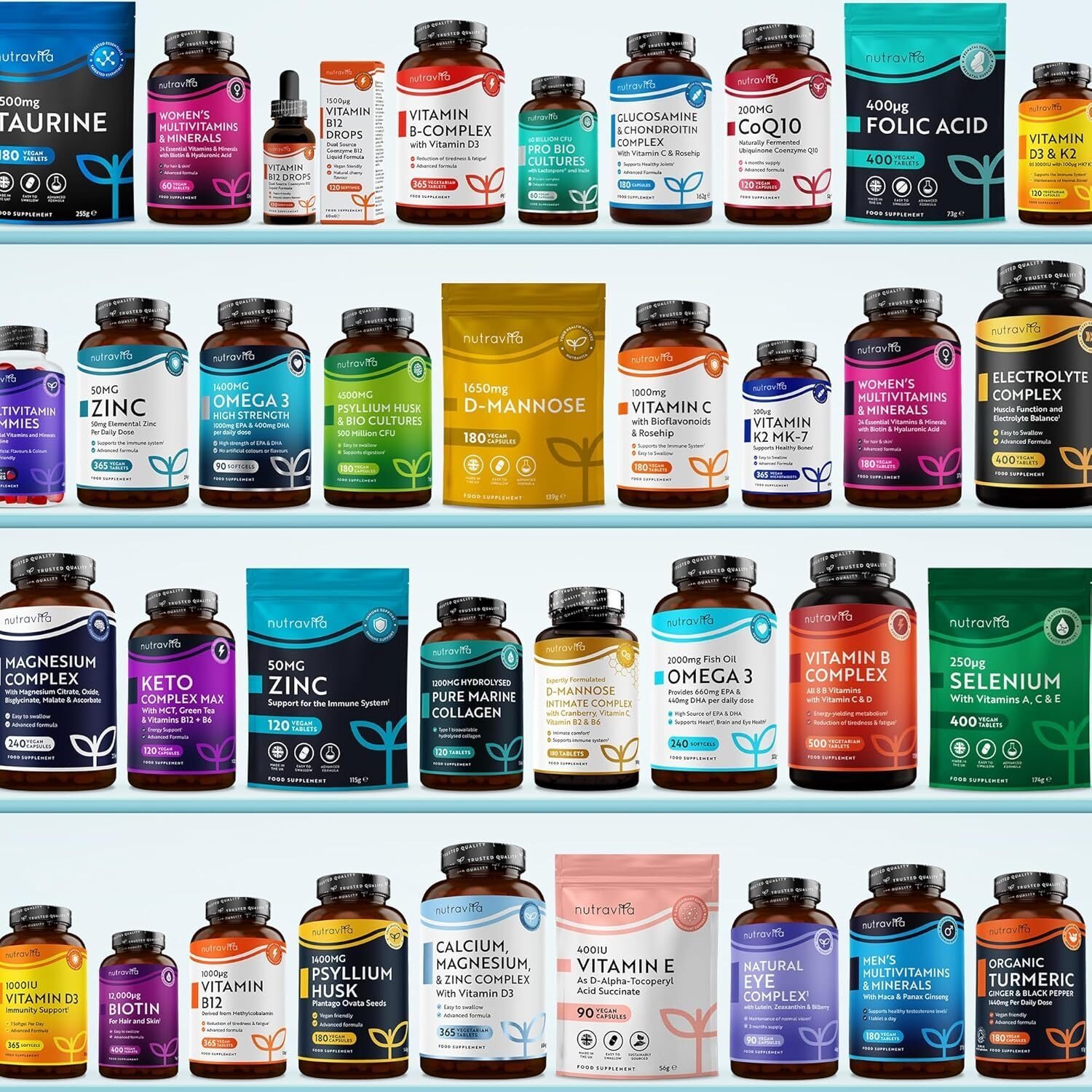 Probiotika 60 Milliarden KBE aus 21 Kulturen – Mit Lactospore® & Inulin – 60 Vegane Kapseln – 1 Monatsvorrat