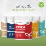 Eisentabletten 180 Tabletten – 40 mg Eisen + Vitamin C – Hochdosiert – Vegane Tabletten – Nutravita – Honigbee Eisentabletten 180 Tabletten – 40 mg Eisen + Vitamin C – Hochdosiert – Vegane Tabletten – Nutravita