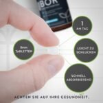 Boron 4 mg – Reines Bor je Tablette – 400 Tabletten – 13 Monate Vorrat – Laborgeprüft – Nutravita