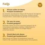 Vitamin D3 2000 I.E. 400 Tabletten – Hochdosiert – Vegetarisch – 1 Jahresvorrat – Nutravita