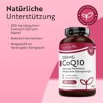 Coenzym Q10 200 mg 120 Kapseln – Hochdosiert – Natürlich fermentiert – 4 Monatsvorrat – Nutravita – Honigbee Coenzym Q10 200 mg 120 Kapseln – Hochdosiert – Natürlich fermentiert – 4 Monatsvorrat – Nutravita