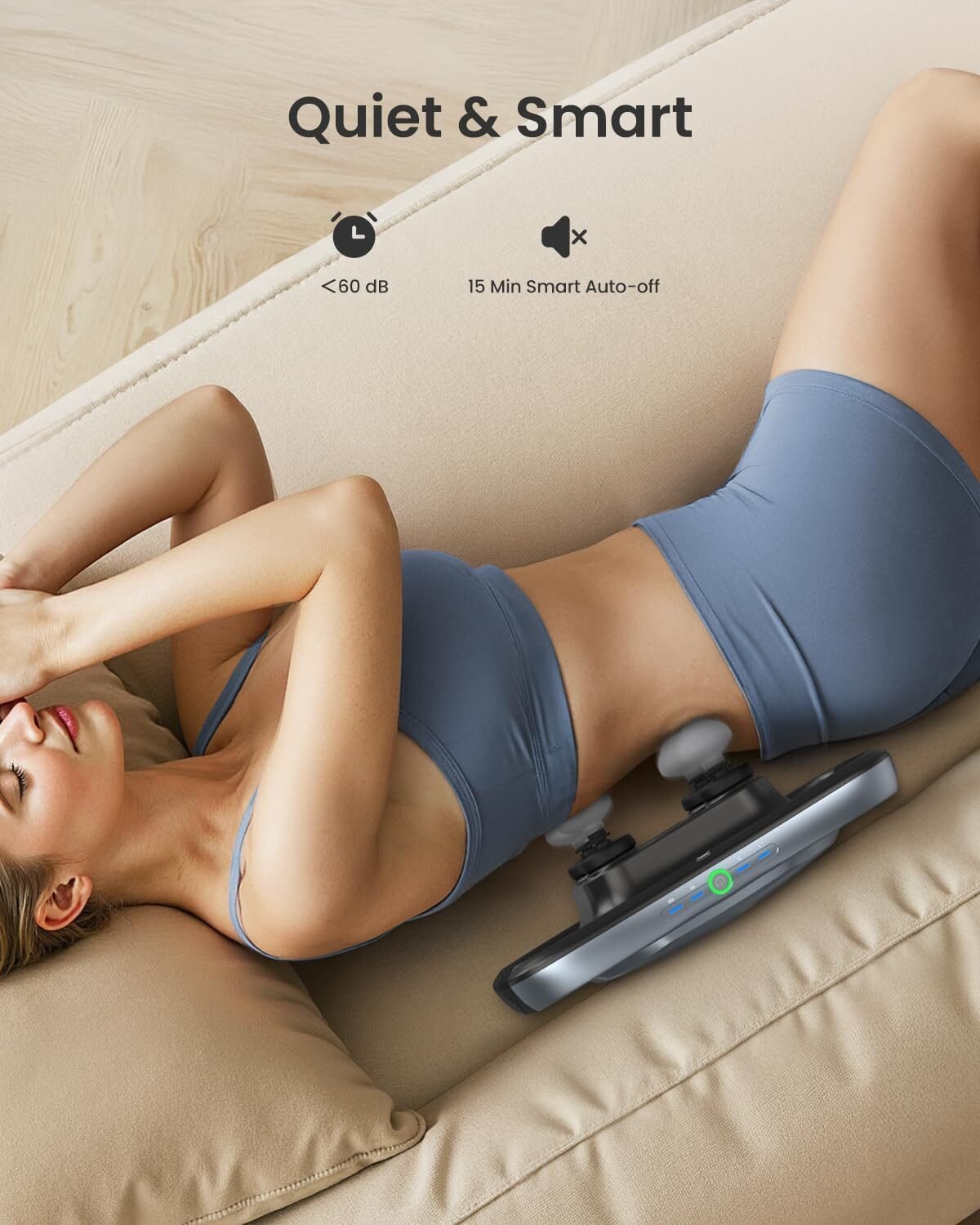 Tiefenmassagegerät mit 4 Köpfen – 4 Intensitätsstufen & Muskelmassagegerät – RENPHO