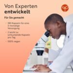 Bio Kurkuma Curcumin 1440 mg mit Schwarzem Pfeffer & Ingwer – 180 Vegane Kurkuma-Kapseln – Hochdosiert