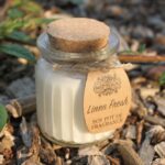 Duftkerze im Glas Leinen Duft mit Deckel – Sojawachs Kerze im Vintage Glas, 7.5x5.5 cm, frische Duftkerze für Zuhause – Honigbee Duftkerze im Glas Leinen Duft mit Deckel – Sojawachs Kerze im Vintage Glas, 7.5x5.5 cm, frische Duftkerze für Zuhause