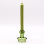 Kerzenhalter Set 2 Glas Pilz Grün – Teelicht & Stabkerzenhalter Set Garden Jade 6.2 x 7 cm – Honigbee Kerzenhalter Set 2 Glas Pilz Grün – Teelicht & Stabkerzenhalter Set Garden Jade 6.2 x 7 cm