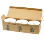 Botanical Duftkerzen Set Victorian Peony – 3er Kerzen Set mit Holzdocht, Sojawachs & Keramikgläsern