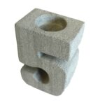 Granit Kerzenhalter Zahl 5 – Dekorativer Zahlen Kerzenhalter für Geburtstag & Deko 9 x 7 x 11.5 cm