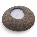 Stein Kerzenhalter Flussstein – natürlicher Teelichthalter aus Riverstone für ruhige Wohnatmosphäre,10x10x7cm – Honigbee Stein Kerzenhalter Flussstein – natürlicher Teelichthalter aus Riverstone für ruhige Wohnatmosphäre,10x10x7cm