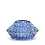 Teelichthalter Set Blau Glas – 2er Set stilvolle Kerzenhalter in Royal Blau für Tischdekoration – Honigbee Teelichthalter Set Blau Glas – 2er Set stilvolle Kerzenhalter in Royal Blau für Tischdekoration