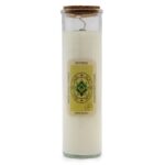 Manifestationskerze Glück – Magic Spell Candle Happiness mit Edelsteinen, 50h, 20 x 5 cm, 280 g