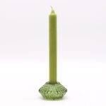 Kerzenhalter Set 2 Glas Grün – Flower Flip Teelichthalter & Dinner Kerzenhalter ca. 7x4 cm – Honigbee Kerzenhalter Set 2 Glas Grün – Flower Flip Teelichthalter & Dinner Kerzenhalter ca. 7x4 cm