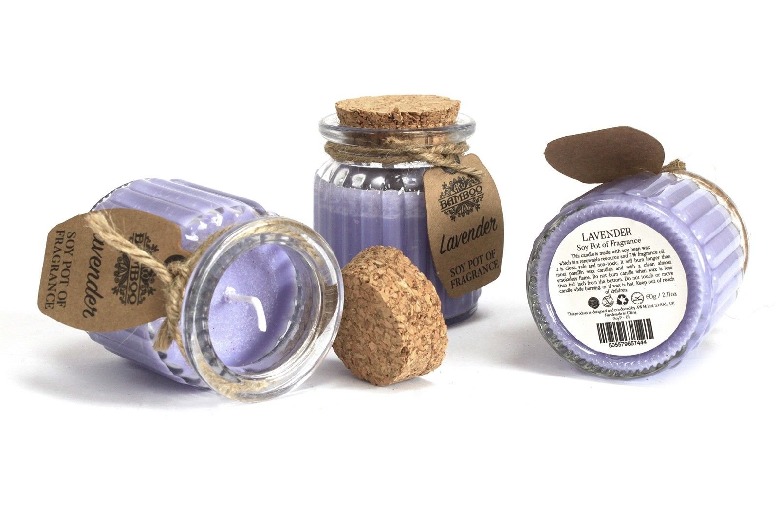 Vanilla Sojawachs Duftkerze im Glas – Natürliche Duftkerze mit Vanille Aroma, 7.5 x 5.5 cm