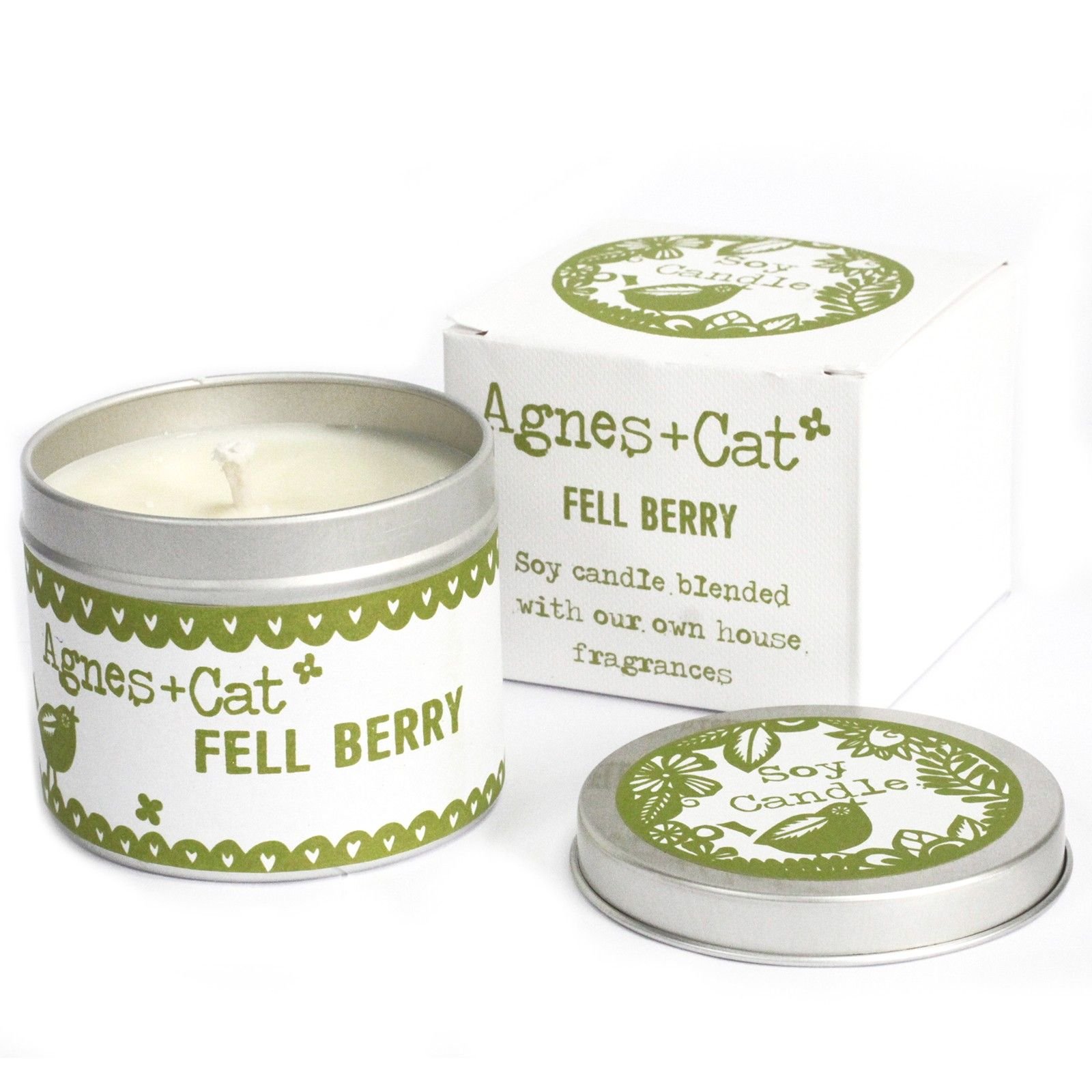 Duftkerze Dose Fell Berry – Kleine Sojawachs Kerze in Metall Dose 200 ml, fruchtiger Duft, kompakt & ideal als Geschenk