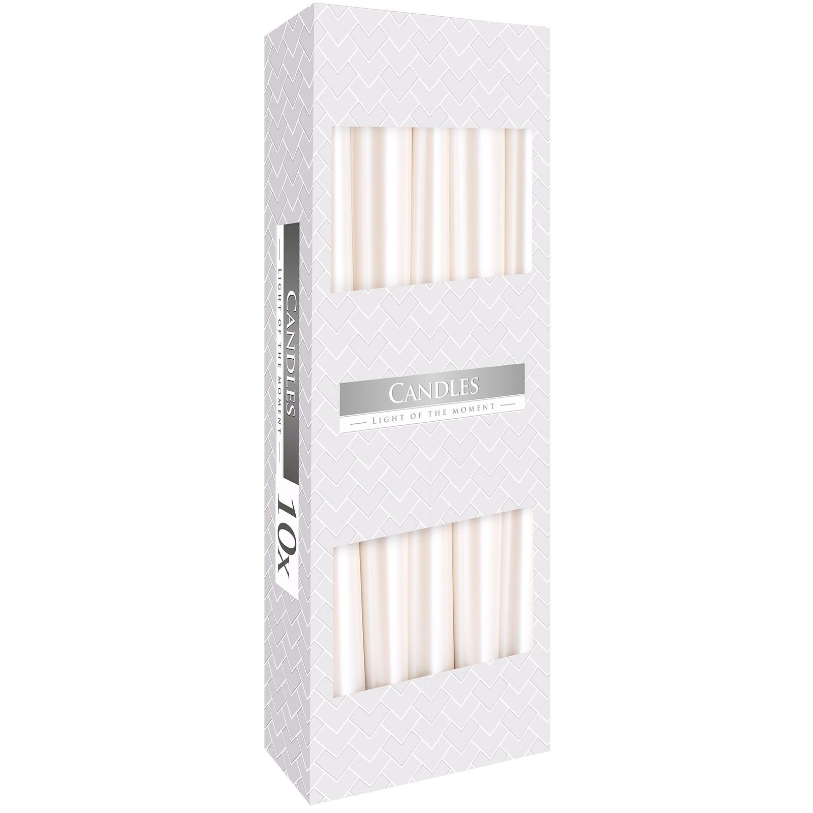 Stabkerzen Perlmutt 10er Set – Elegante Tafelkerzen mit edlem Schimmer und langer Brenndauer
