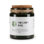 Woodwick Sojakerze Twilight Vine – Duftkerze im Glas mit Holzdocht, fruchtig-blumiger Duft & Knistereffekt – 9 x 7 cm