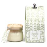 Sojawachs Kerze White Fig – Duftkerze im Glas mit Deckel, 180 ml, 30–35 Stunden Brenndauer