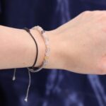 Sternzeichen Zwillinge Kerze mit Edelstein Armband – Sojawachs Duftkerze Geschenkset Zwillinge