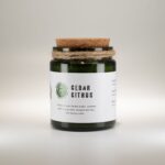 Woodwick Sojakerze Forest Resin – Duftkerze im Glas mit Holzdocht, Wald Duft & Knistereffekt – 9 x 7 cm