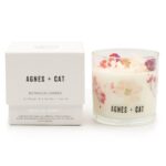 Agnes Cat Botanical Sojawachs Duftkerze Roses of Sawrey im Glas mit Rosenduft 200g 40h Brenndauer