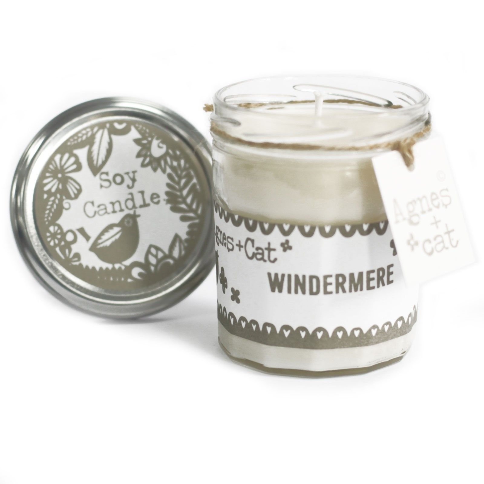 Duftkerze Glas Windermere – Sojawachs Kerze im Glas 220 ml, lange Brenndauer, nachhaltige Duftkerze