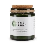 Woodwick Duftkerze im Glas Moss and Mist – Sojawachs Kerze mit Holzdocht & Korkdeckel – 9 x 7 cm – Honigbee Woodwick Duftkerze im Glas Moss and Mist – Sojawachs Kerze mit Holzdocht & Korkdeckel – 9 x 7 cm