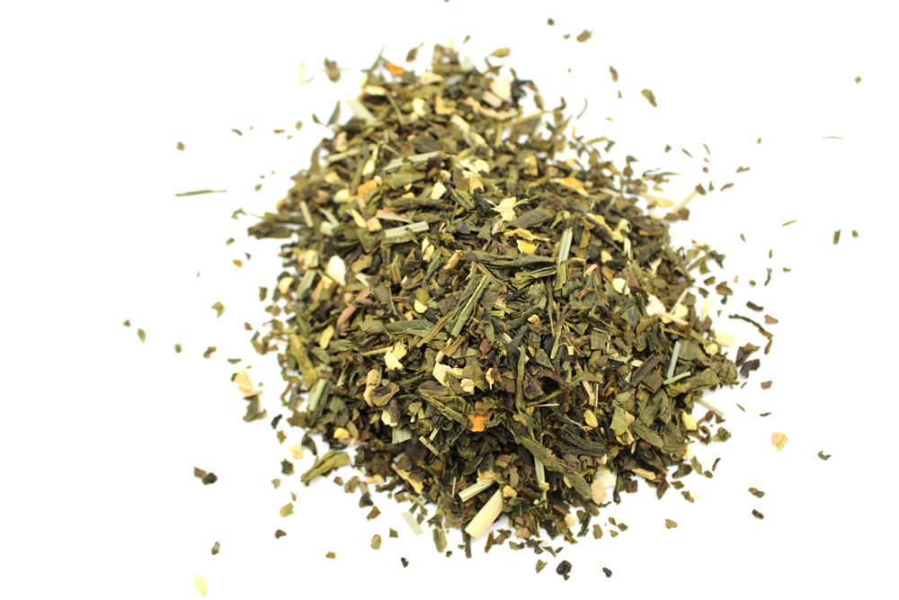 BIO Grüner Tee Zitrone Ingwer 50 g – Grüner Tee mit Zitrone & Ingwer