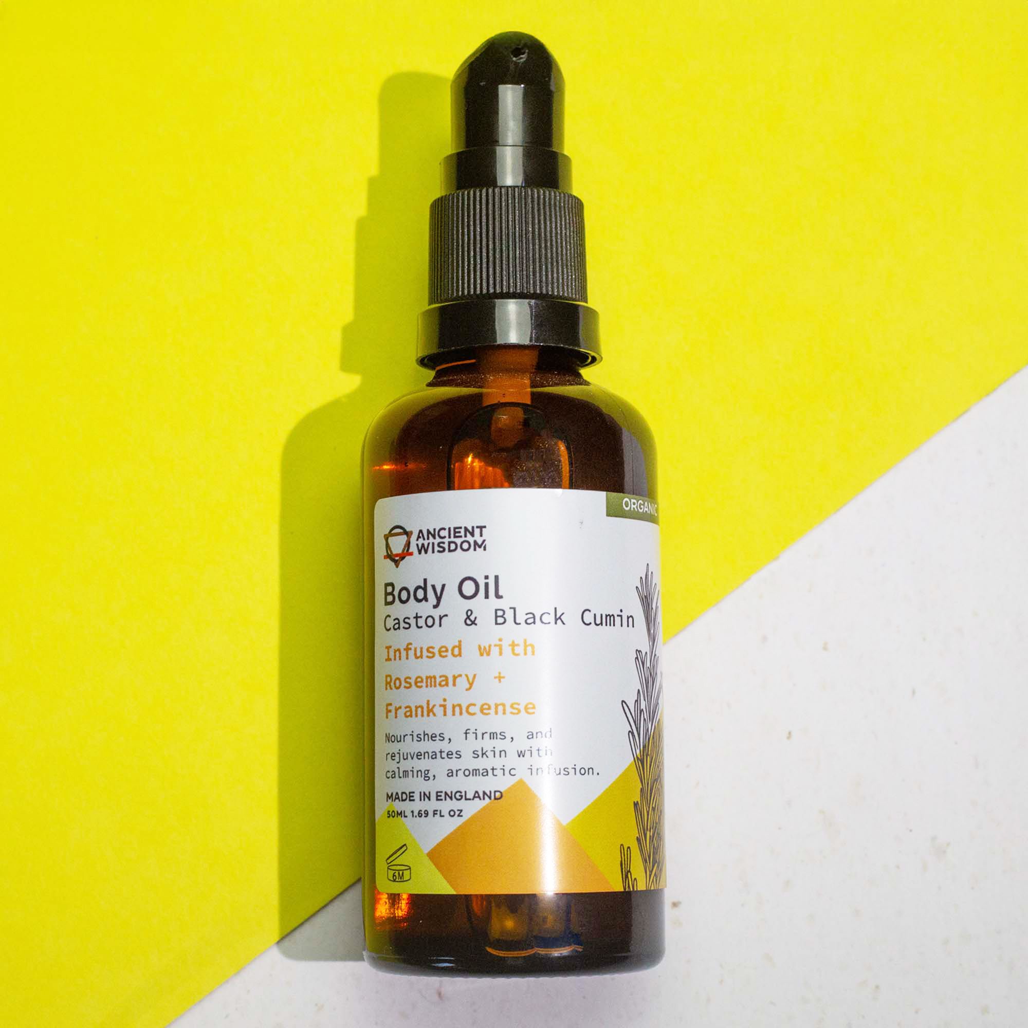 Bio Körperöl Rosmarin Weihrauch 50 ml Massageöl Hautpflege Naturkosmetik