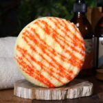 Seifenschwamm Zitrusfrische 230g Orange-Weiß – Peeling & Körperpflege
