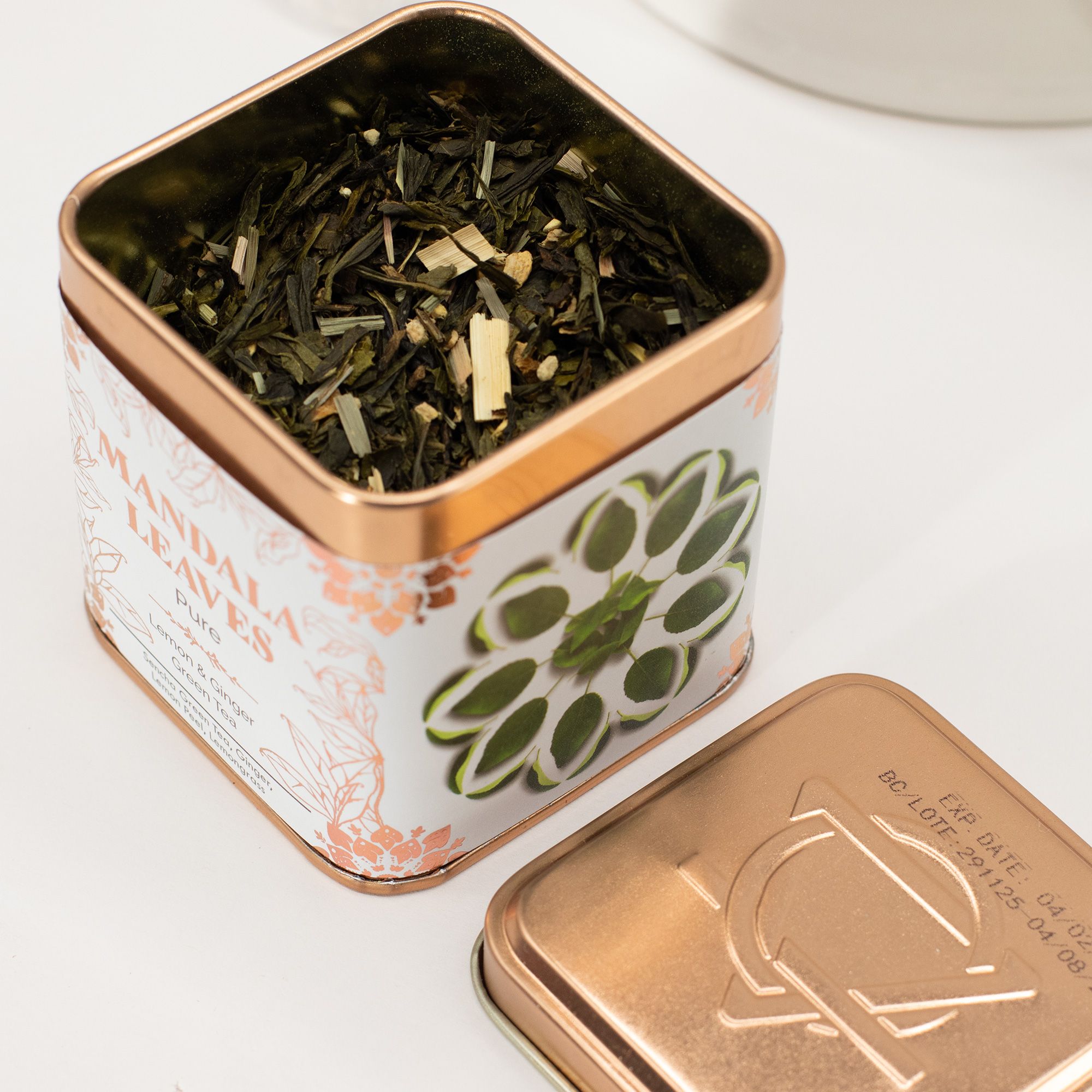 Bio Grüner Tee Zitrone Ingwer 60 g – Sencha Tee mit Zitrone & Ingwer