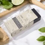 Tonerde Seife Bergamotte & Sandelholz Schwarz 145g – Peelingseife mit Aktivkohle