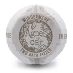 Badebombe Windermere Weiß Grau 210g – Handgemachte Badebombe mit Sanftem Duft