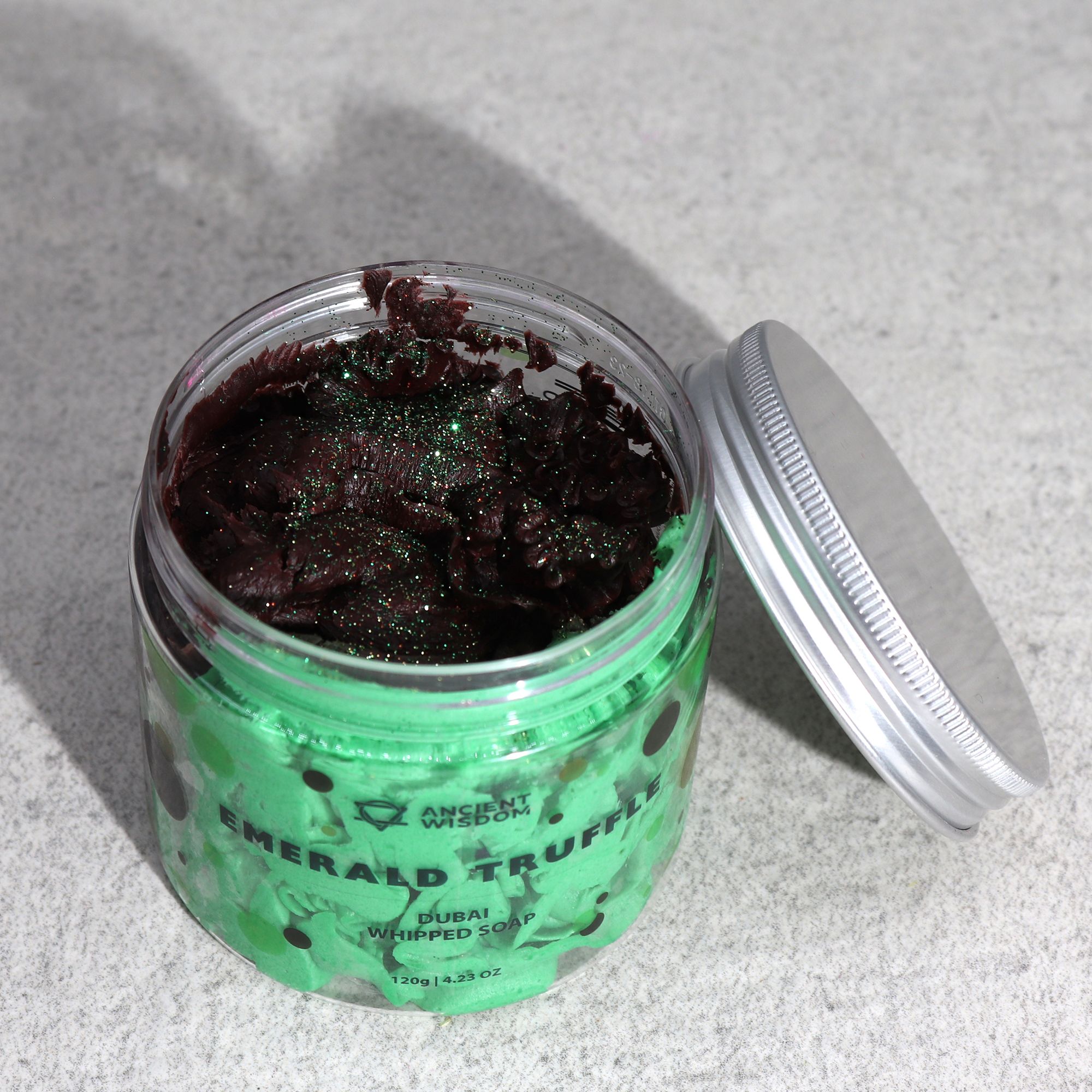 Duschseife Whipped Soap Emerald Truffle Grün 160 g – Cremige Seifencreme mit orientalischem Duft