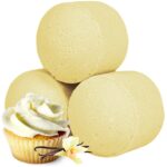Vanille Cupcake Badeperlen 1300g Badefizzer Geschenkbox Süßer Vanille Duft Wellness Badezusatz